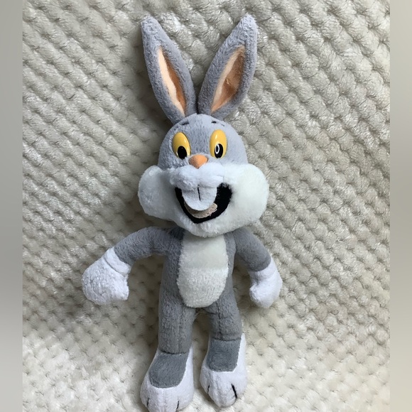Vintage Warner Bros Plush 1992 Bugs Bunny Stuffed Animal Toy Christmas Ornament - Picture 1 of 10